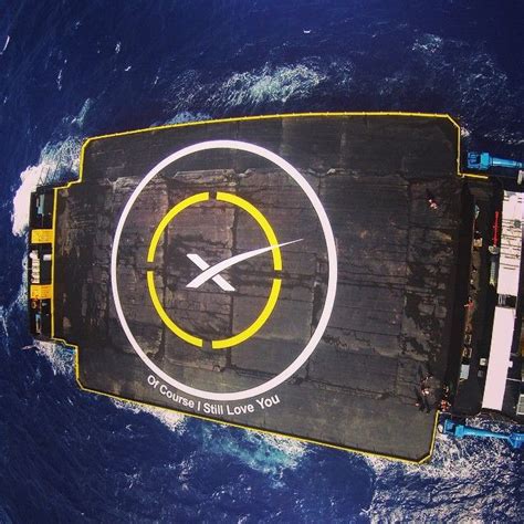 elon musk  instagram drone hexacopter takes pic  drone ship ocisly  station