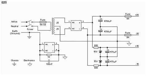power supply  power control circuit diagrams power amp audio
