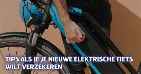 tips voor het verzekeren van je nieuwe elektrische fiets vba