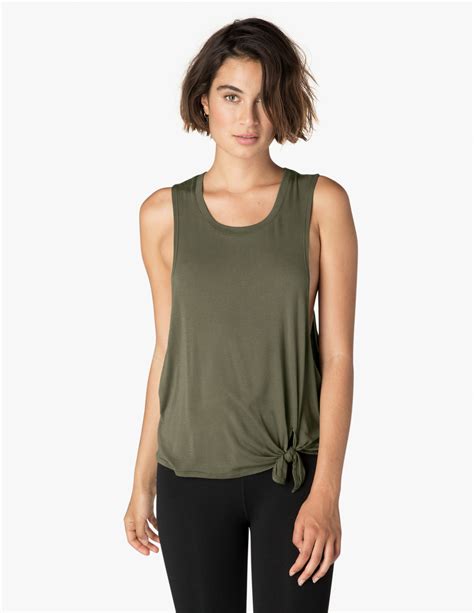 All Tied Up Racerback Tank Beyond Yoga Womens Workout