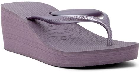 havaianas synthetic high fashion platform wedge flip flop sandal women