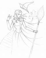 Elphaba Coloring Pages Glinda Wicked Template sketch template