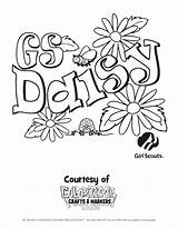 Scout Coloring Daisy Girl Scouts Pages Sheets Petals Daisies Girls Brownie Printables Printable Color Cookies Leader Promise Gs Guides Troop sketch template
