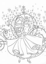 Coloring Pages Cinderella Disney Cute Princess Choose Board Carriage Adult sketch template
