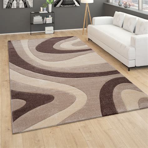tapis chambre  coucher motif ondule abstrait tapis