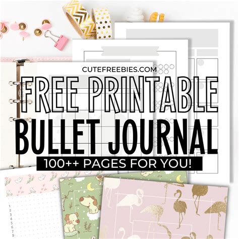 downloadable  bullet journal printables   printable bullet