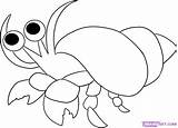 Crab Hermit Coloring Draw Pages Kids Crabs Drawing Step Sheet Cartoon Drawings Color Cute Print Crustacean Printable Sheets Story Time sketch template
