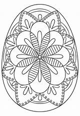 Easter Egg Coloring Pages Printable Pysanky Intricate Mandala Colorful Eggs Pattern Sheets Designs Hard Color Print Colouring Detailed Printables Kids sketch template