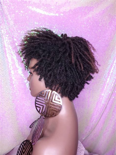 Wig Dreadlocks Afrocentric Short Afro Kinky Coily Twist Etsy