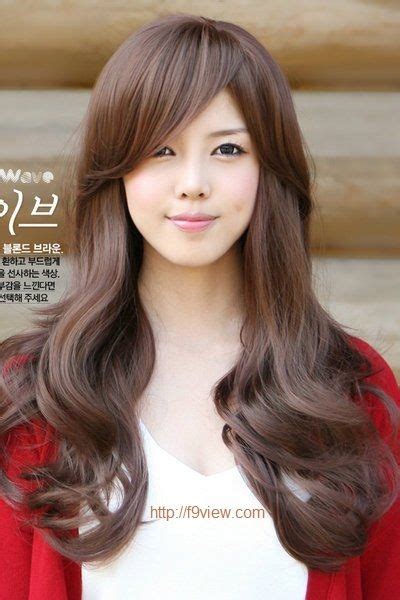 wp content uploads 2014 06 best korean long wavy hairstyles side bangs