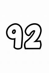 92 Number Bubble Printable Letters sketch template