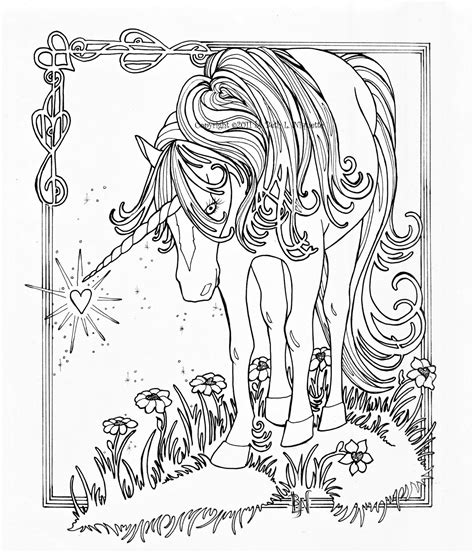 soulmuseumblog realistic unicorn coloring pages