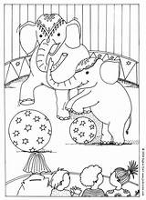 Circus Coloring Pages Elephant sketch template