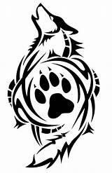 Wolf Tattoo Tribal Tattoos Paw Designs Drawings Native Stencil Imgur Print Trible Lobo Celtic Moon American Howling Symbol Tatoo Bilder sketch template