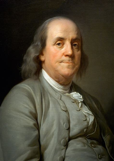 Portrait Of Benjamin Franklin Circa 1785 By French Painter Joseph