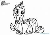 Pony Little Coloring Cadence Pages Princess Getcolorings Color Getdrawings sketch template