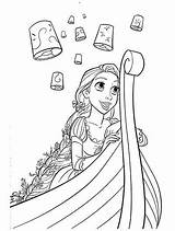 Coloring Pages Rapunzel Tangled Lanterns Getcoloringpages Source Print sketch template