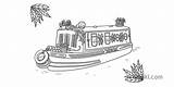 Canal Boat Colouring Twinkl Sheet Illustration Display Create Bunting Lettering Tolsby Themed Labels Banner Frame Own Poster Card Story Board sketch template