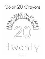 Crayons Twistynoodle Numbers sketch template