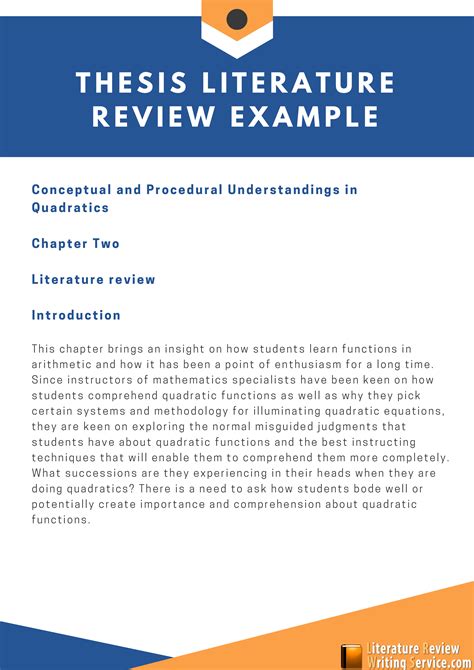 professional dissertation proposal literature review