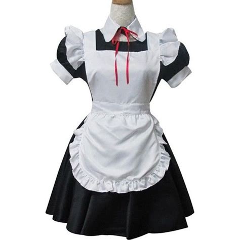 women s anime cosplay french apron maid fancy dress costume 17 liked
