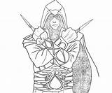 Assassin Imprimer Unity Ezio Template Videojuegos Dibujo sketch template