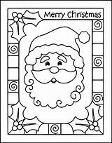 Christmas Coloring Card Printable Pages Kids Cards Santa Color Sheets Cute Colouring Merry Squishycutedesigns Tags Father Designs Happy Print Squishy sketch template