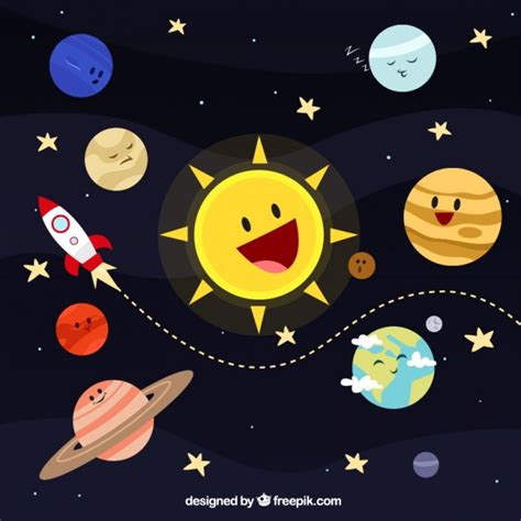 Solar System Cartoon Drawing At