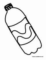 Bottle Coloring Soda Pages Pop Clipart Food Drawing Canned Template Drinks Getdrawings sketch template