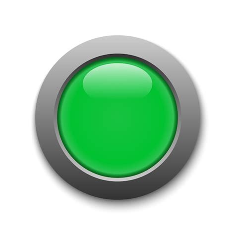 premium vector green circle button