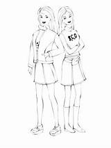Sisters Coloring Pages Print Coloringtop sketch template