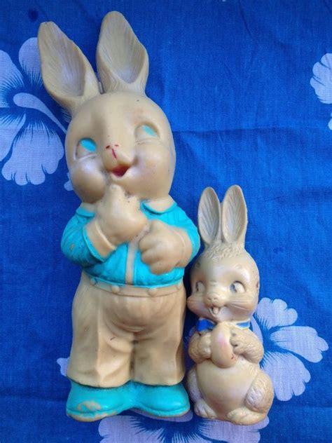Vintage 1950s Irwin Squeak Toy Bunny Rabbits Etsy Squeak Toy