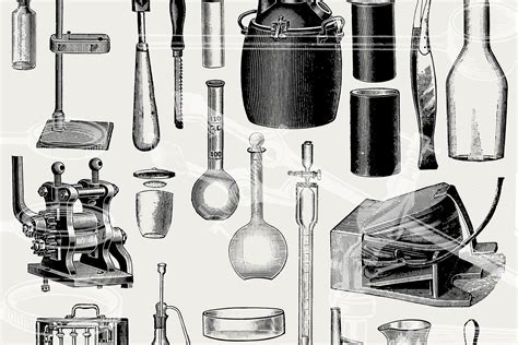 science equipment illustrations tom chalky