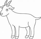 Goat Clipart Billy Cute Coloring Pages Goats Clipground Boer sketch template