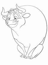 Ferdinand Coloring Bull Pages Choose Board sketch template