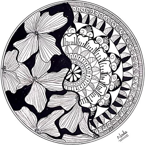 flower mandala art rmandala