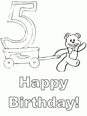 happy  birthday coloring pages coloring book  coloring pages