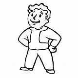 Fallout Vault Boy Pipboy Coloring Drawing Pages Book Getdrawings Template Deviantart 1000 sketch template