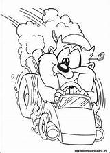 Taz Baby Coloring Pages Looney Tunes Getcolorings sketch template