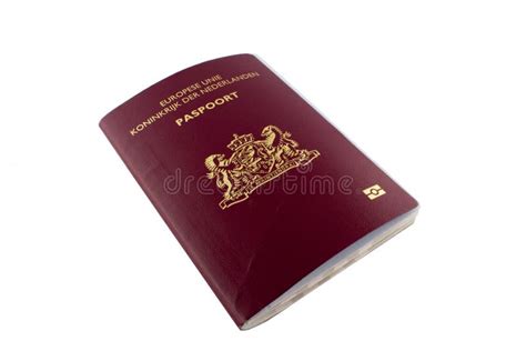 nederlands paspoort op wit stock foto afbeelding bestaande uit verticaal