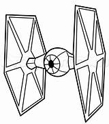 Wars Star Fighter Tie Drawing Easy Drawings Coloring Pages Draw Characters Printable Stencil Step Jet Dibujos Para Clipart Mma Stencils sketch template