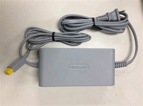 genuine nintendo oem wiiu ac adapter power supply replacement set  wall charger cable cord