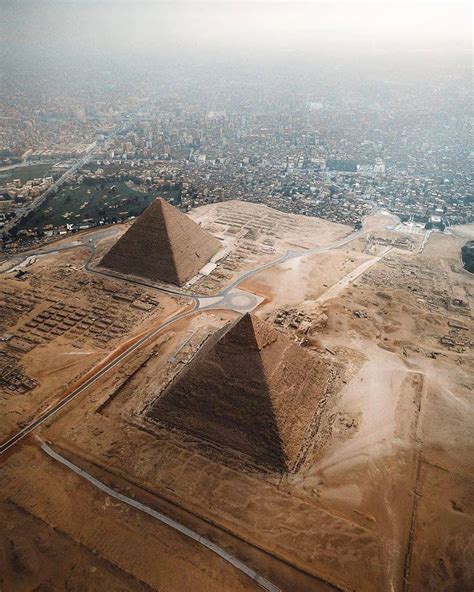 drone view   great pyramid  giza egypt rnatureisfuckinglit