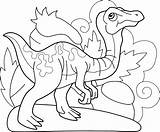 Gallimimus Dinosaur Prehistoric sketch template