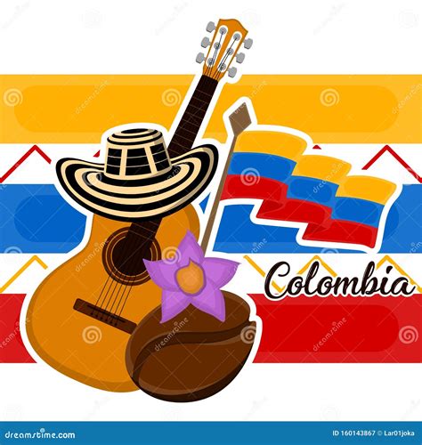 imagen representativa de colombia ilustracion del vector ilustracion de naturalizado