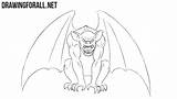 Gargoyle Draw Drawingforall Drawing Lines Body Unnecessary Guidelines Remove Muscle Dark Details Add sketch template