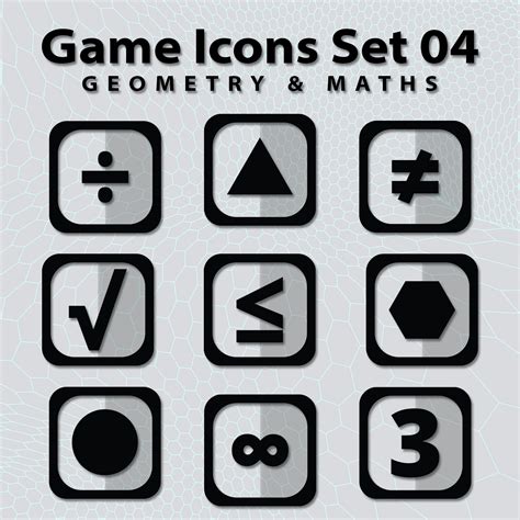 cc icon set       designs pack  geometry  maths link  post