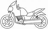 Coloring Motorcycle Pages Kids Motorbike Bike Colouring Drawing Cartoon Motorcycles Transportation Color Land Clipart Street Cliparts Police Sheets Motor Printable sketch template