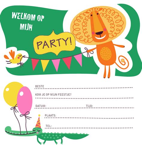 uitnodigingen kinderfeestje jongens om te printen top  kado en feesttips