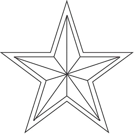 printable star coloring pages  kids